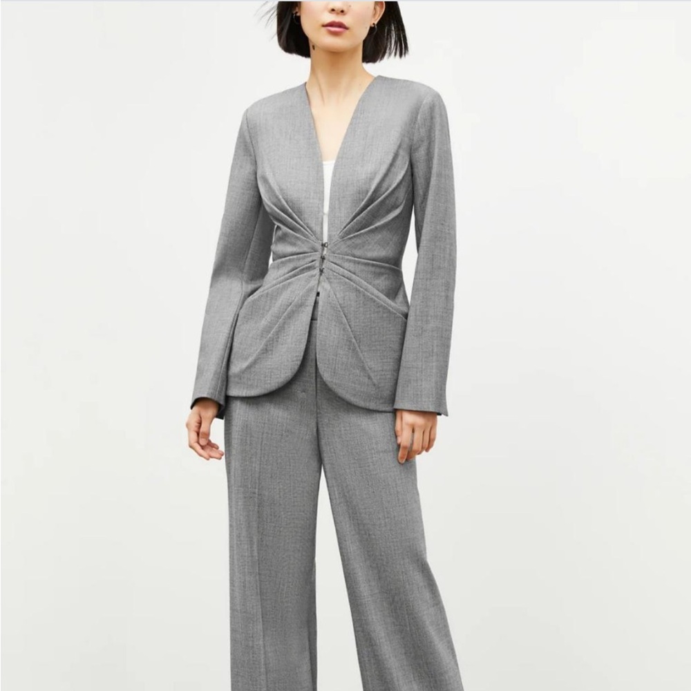 MM Lafleur Charcoal Tailored Blazer